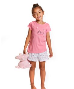 Pigiama a pantaloncini con stampa di animali 816-P002AD Losan bambina