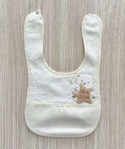 Bavetta neonato/a da ricamo