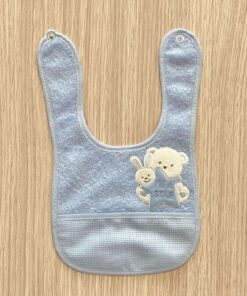 Bavetta neonato da ricamo