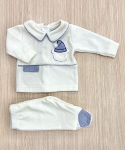 Completino due pezzi in ciniglia B.1298 Le Chicche