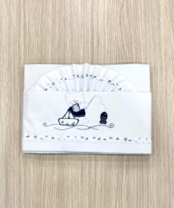 Set lenzuolino lettino/culla grande neonato Ornella