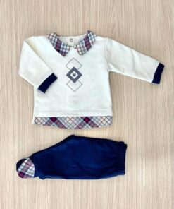 Completino due pezzi neonato CL4190 Le Chicche