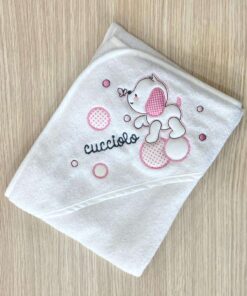 Accappatoio triangolo neonata Bruco Bruco